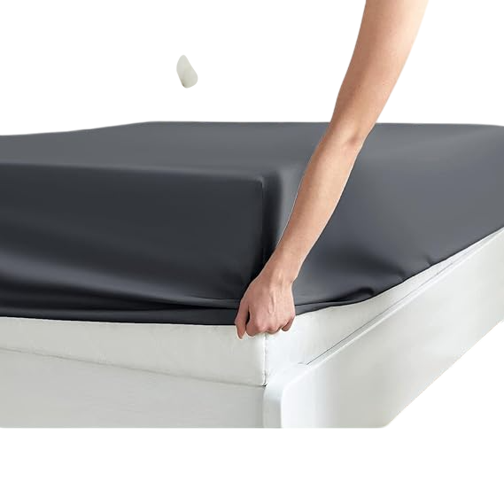 400TC Pack of 2 Fitted Sheets with Pillowcase - Super Soft Cosy Luxury Bedding