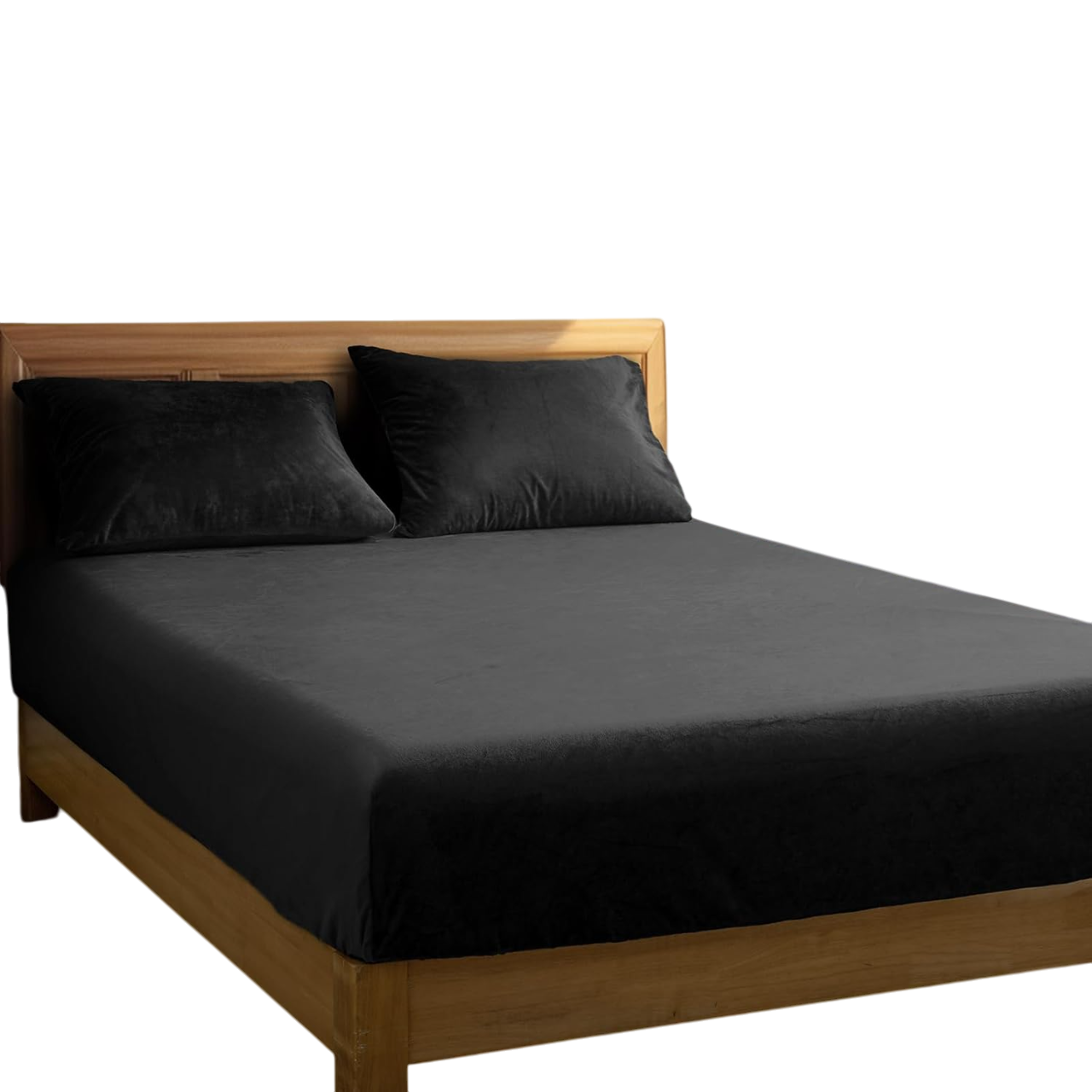 Velvet Fitted Sheet Queen Size, 16" Deep Pocket