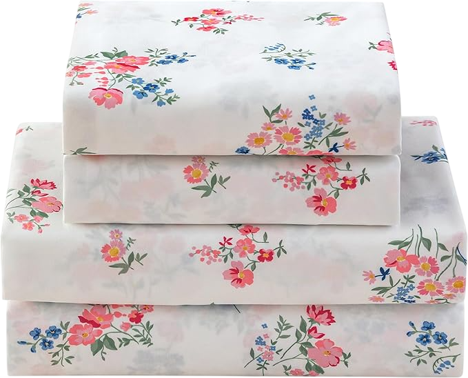 Floral Bed Sheets Queen Size 18” Deep Pocket Queen