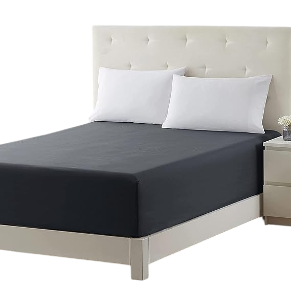 400TC Pack of 2 Fitted Sheets with Pillowcase - Super Soft Cosy Luxury Bedding