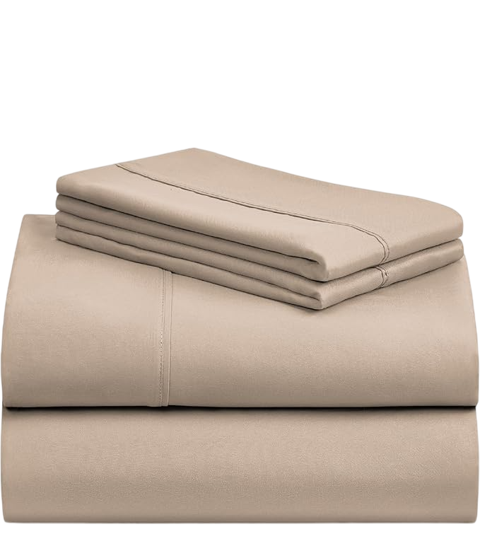 4 PC King Size Sheet Set Deep Pockets 18" Wrinkle Free Cooling Sheets