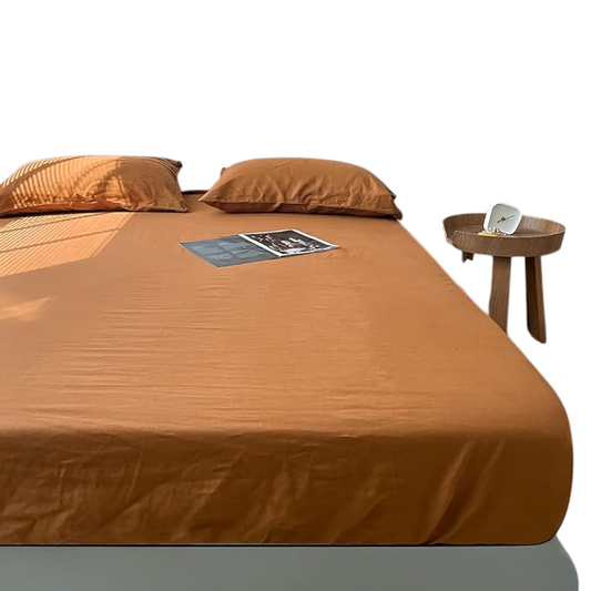 100% Linen Fitted Sheet King(1 Piece), 14 Inch Deep Pocket Mattress Cover