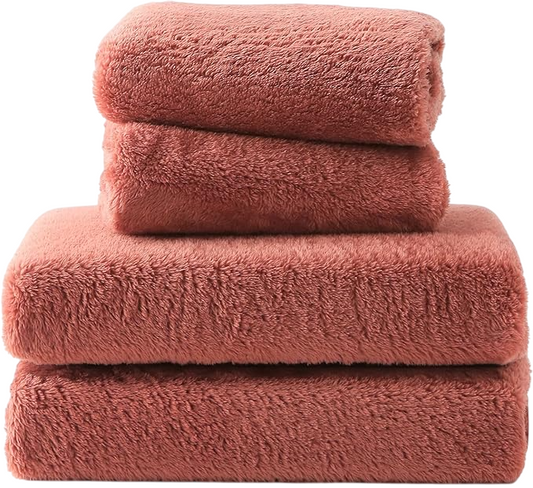 Fleece Fitted Sheet,3-Piece Set,Cozy and Luxury