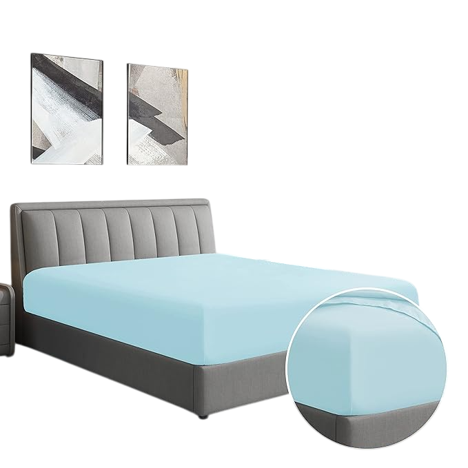 Luxury Wrinkle And Fade Resistant Ultra Soft Microfiber Single Fitted Sheet,